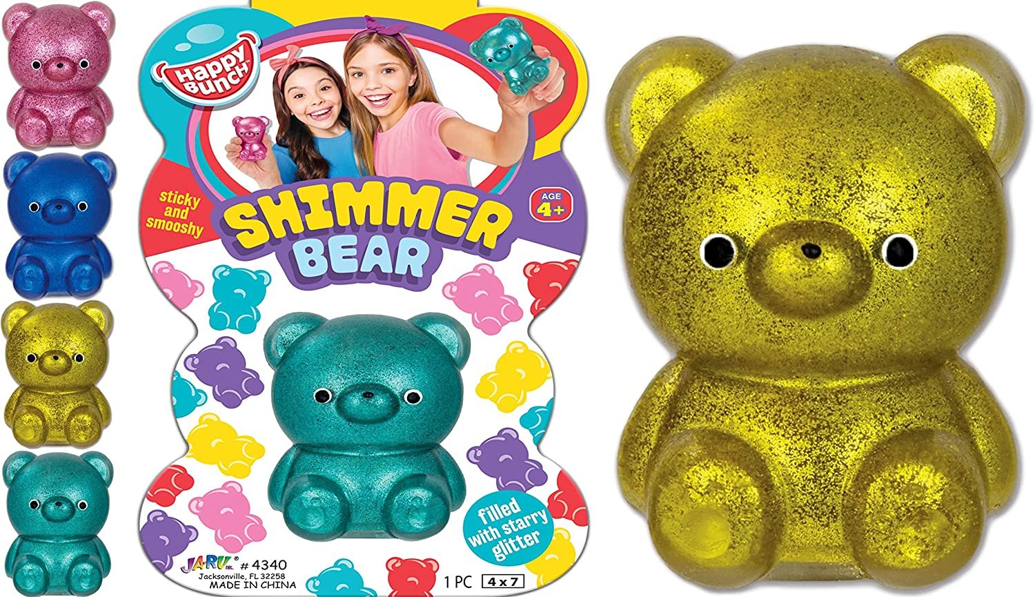 JA-RU Jumbo Squishy Gummy Bears Toys (24 Squishy Bears) Giant Animal  Squeeze Toys for Kids. Stress Relief Fidget Toys. Sensory Therapy Room