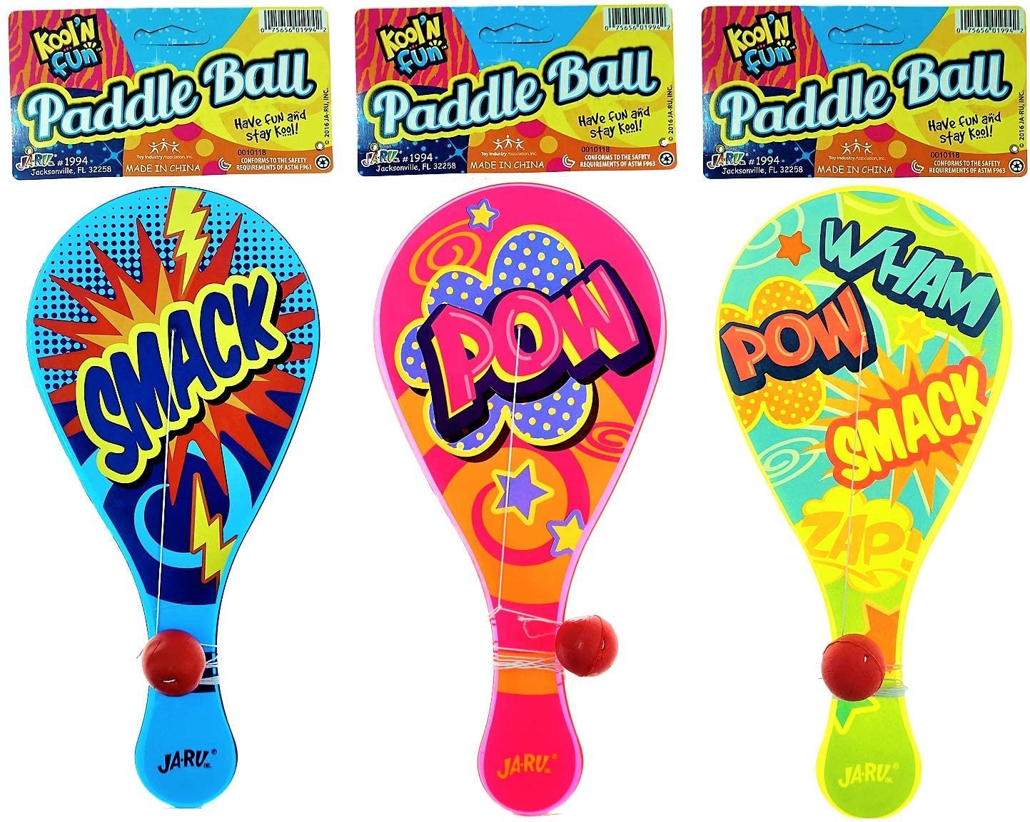 Paddle Ball With String (Pack of 12) | Real Quality Paddle Balls Classic...  | eBay