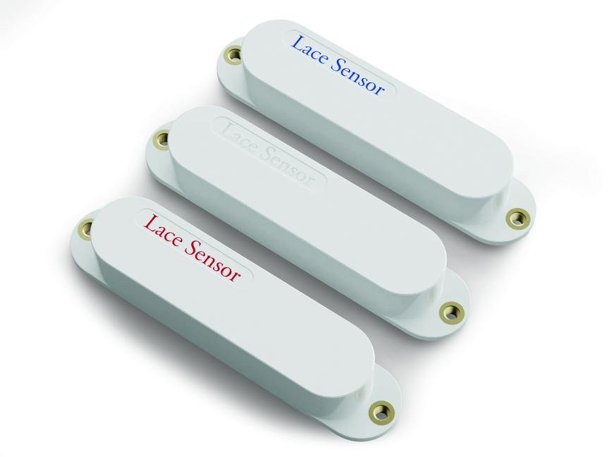Lace Sensor Ultimate Triple SSS Pickup Set Blue/Silver/Red – White