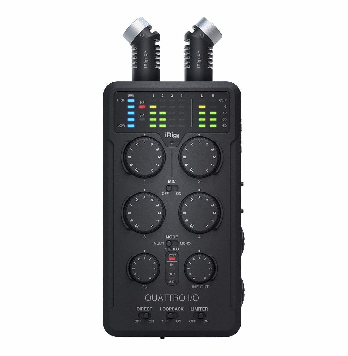 IK Multimedia iRig Pro Quattro I/O Deluxe Bundle - IP-IRIG-QTRDLX-IN