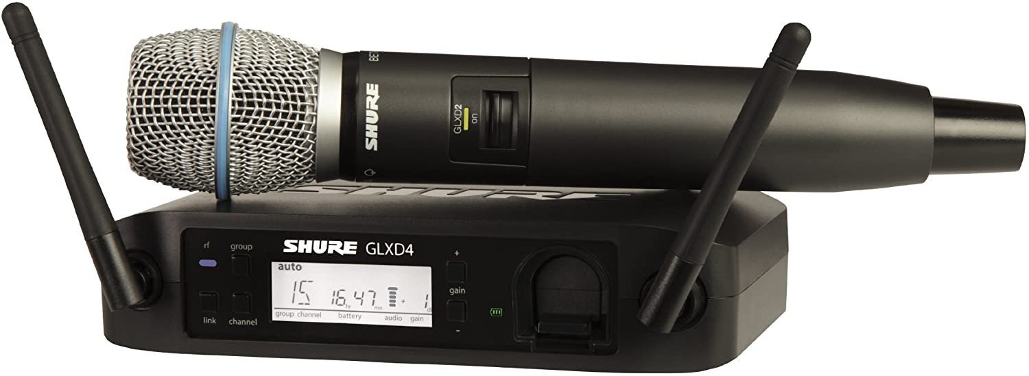 Shure Digital Wireless Vocal System with Beta 87A Vocal Microphone - GLXD24/B87A