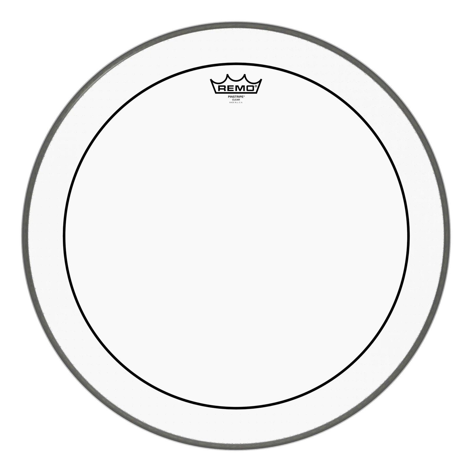 Remo Pinstripe Clear 20" Bass Drumhead, PS-1320-00
