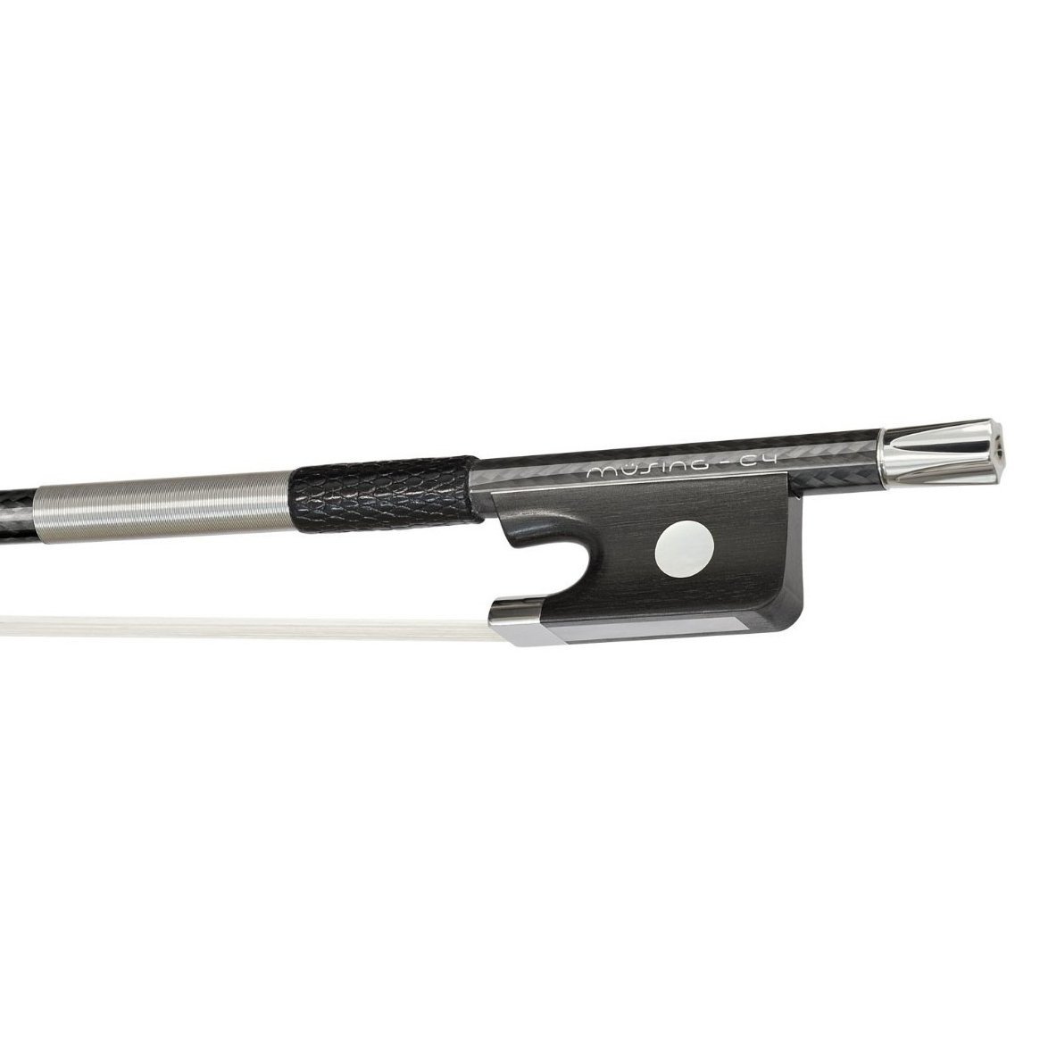 Musing Viola Bow C4 Stainless Steel Snakewood Ergonomic Frog - A6AC4M