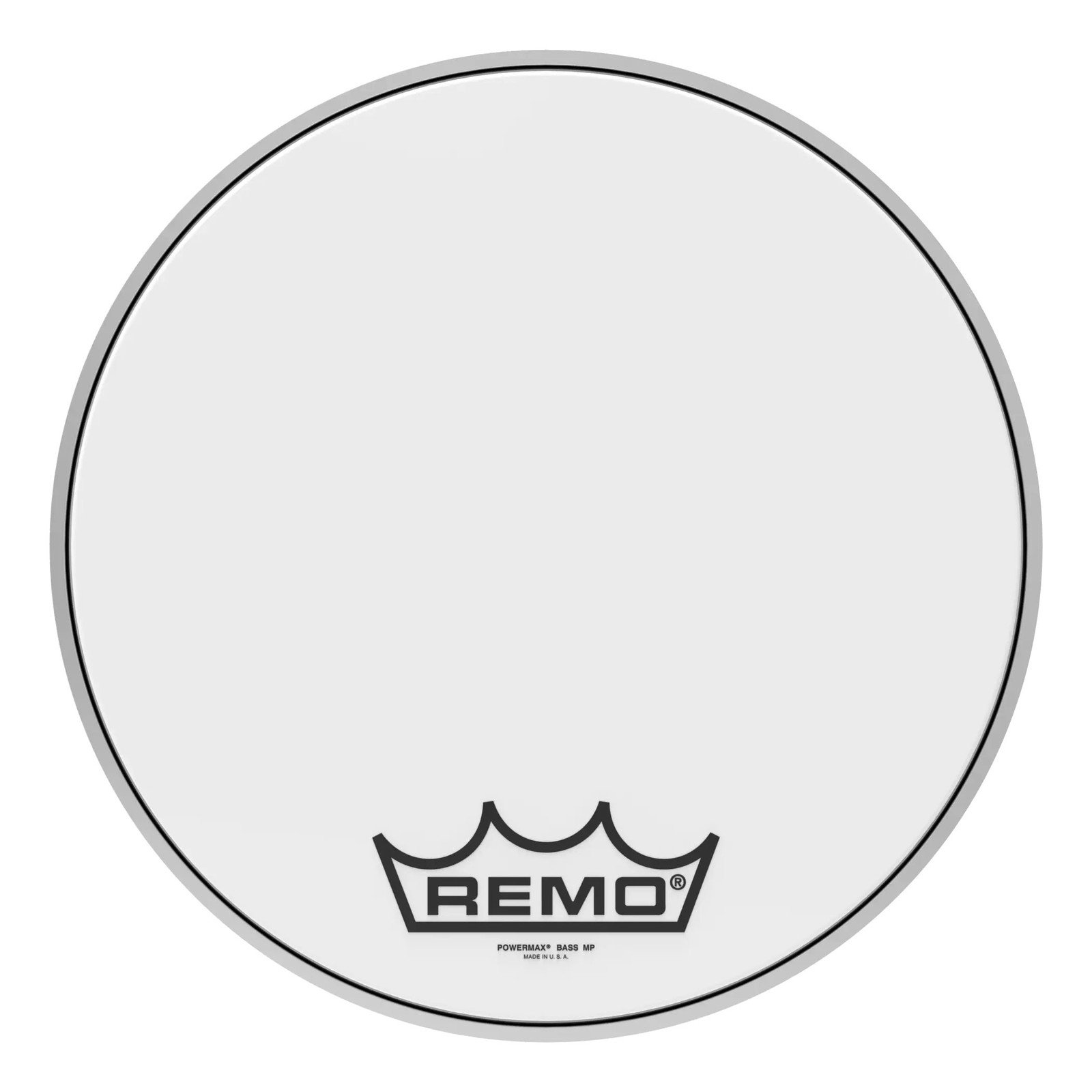 Remo Powermax Ultra White Crimplock 16" Bass Drumhead, PM-1016-MP