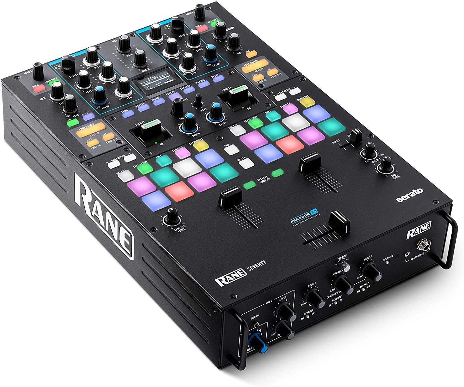 Rane DJ Seventy 2 Channel DJ Mixer for Serato DJ with Akai Professional