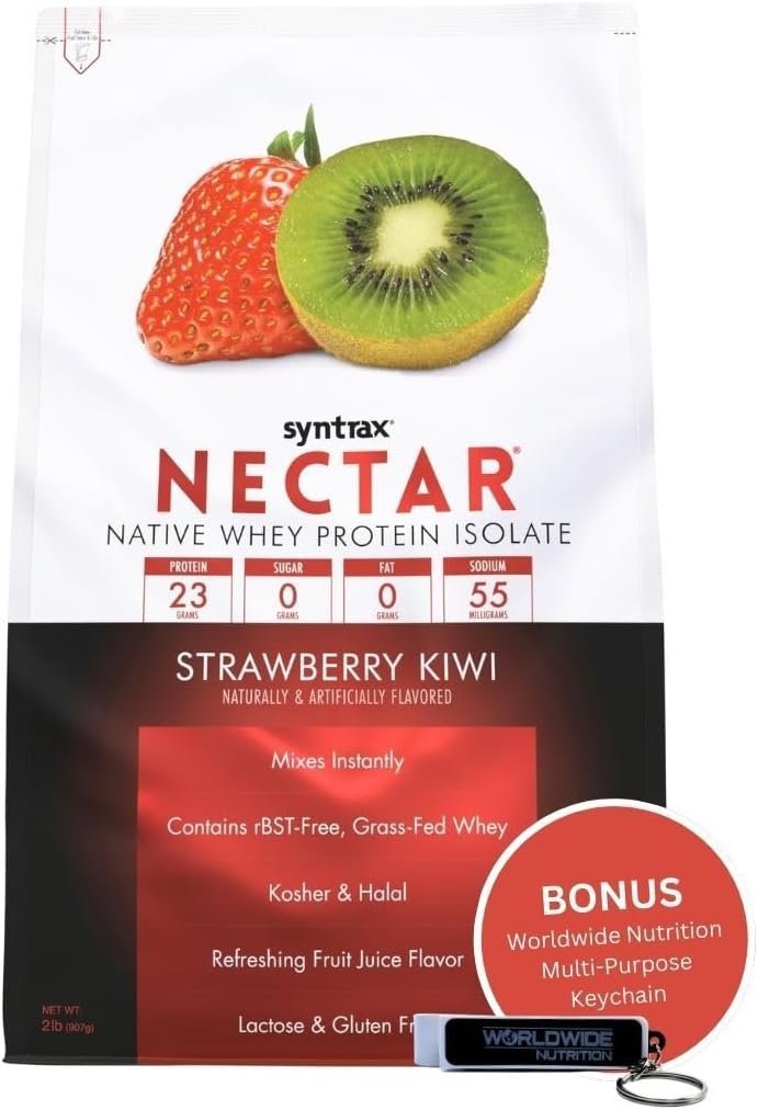 Syntrax Nectar Whey Isolate Protein Powder - Lactose and Gluten Free - 2 lbs