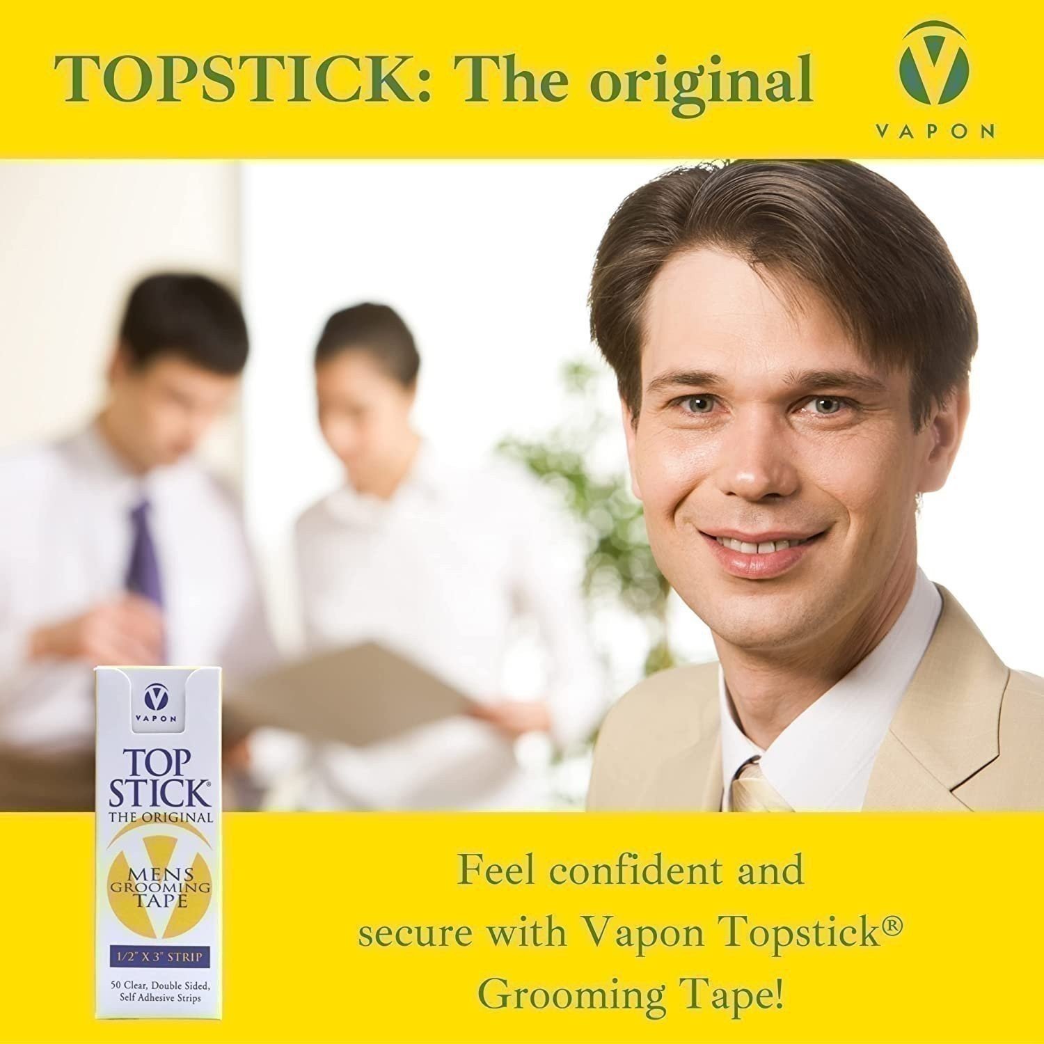 Cinta de aseo original para hombre Vapon Topstick para tupé o peluquería - transparente - Imagen 10 de 30