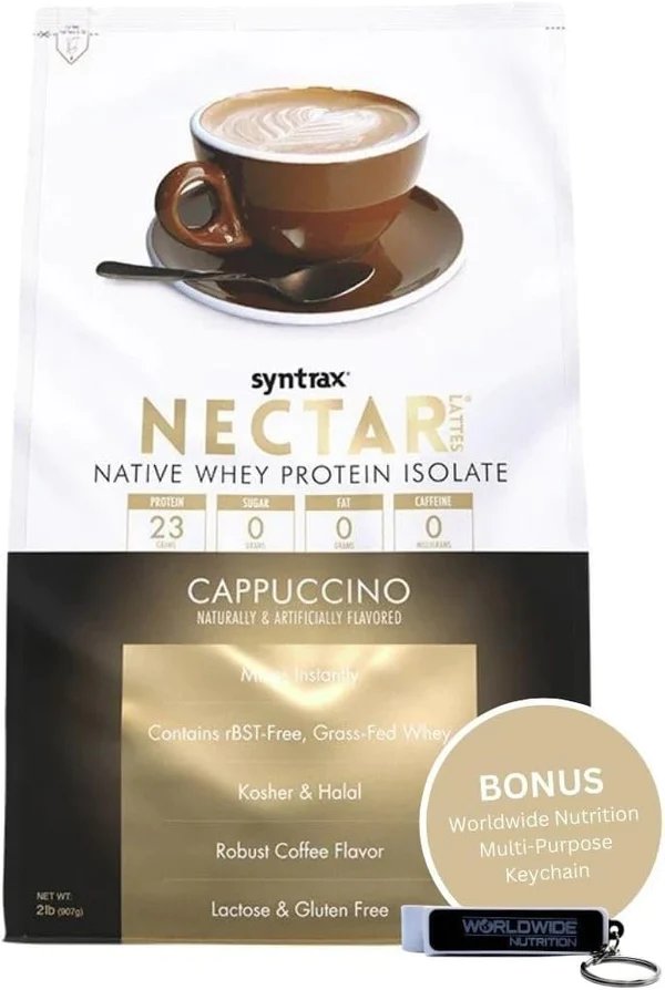 Syntrax Nectar Whey Isolate Protein Powder - Lactose and Gluten Free - 2 lbs