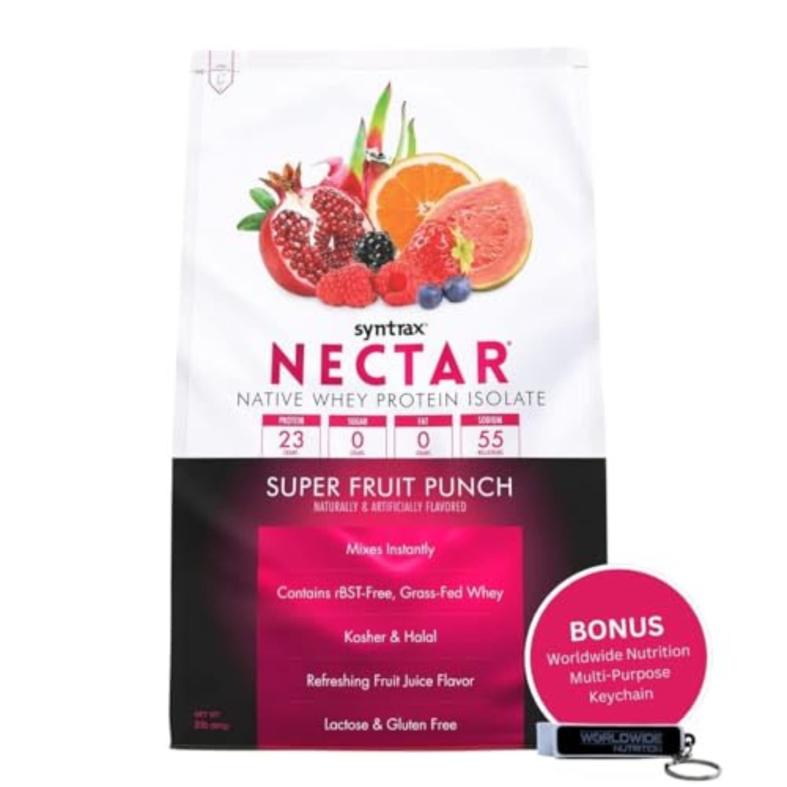 Syntrax Nectar Whey Isolate Protein Powder - Lactose and Gluten Free - 2 lbs