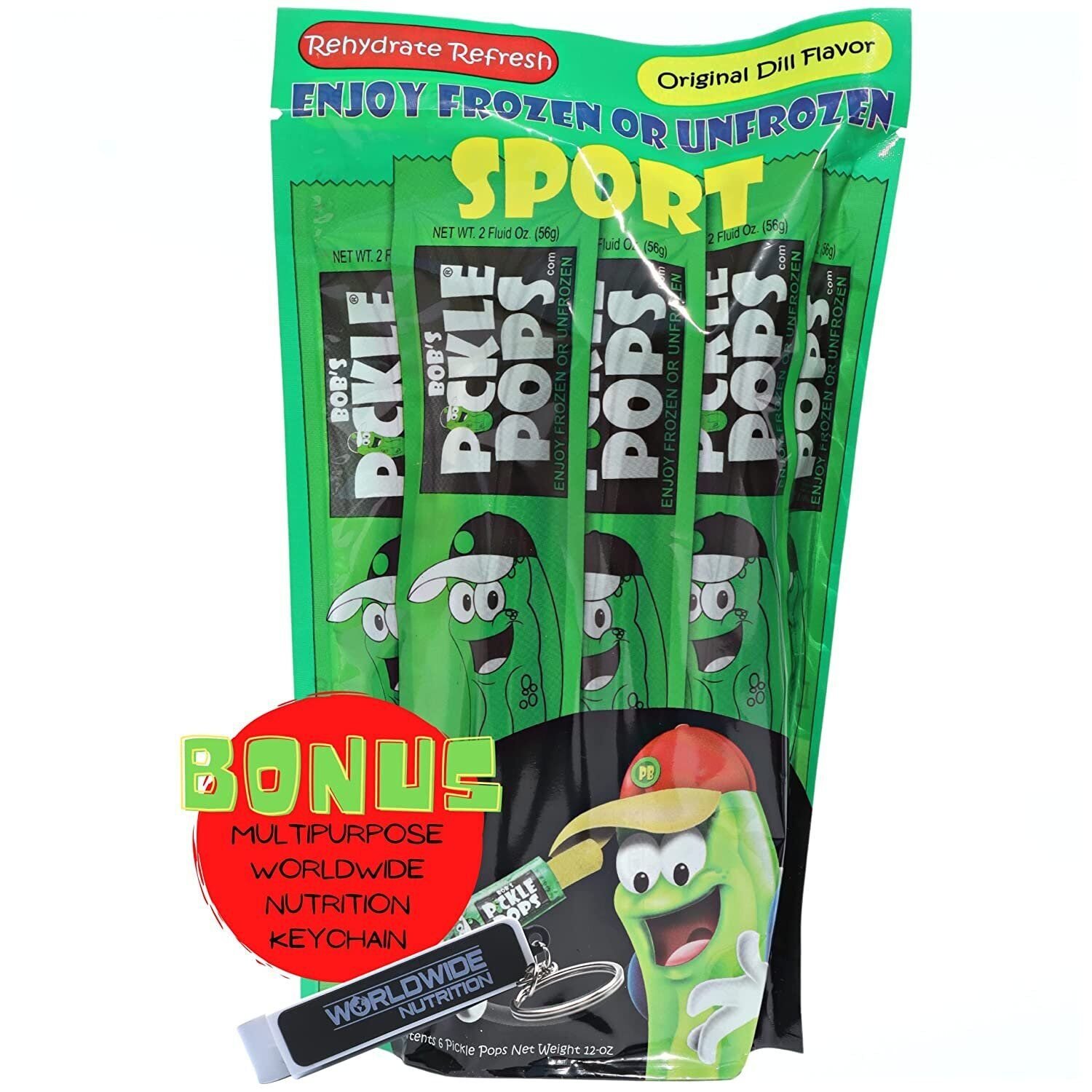 Eneldo original deportivo Bobs Pickle Pops - 6 pops (2 oz cada uno) por bolsa para hidratación - Imagen 25 de 27