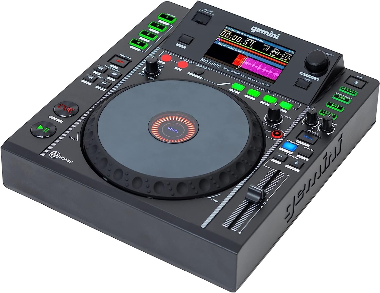 Gemini Mdj-900 Tabletop DJ Media Mp3 FLAC Player for sale online 