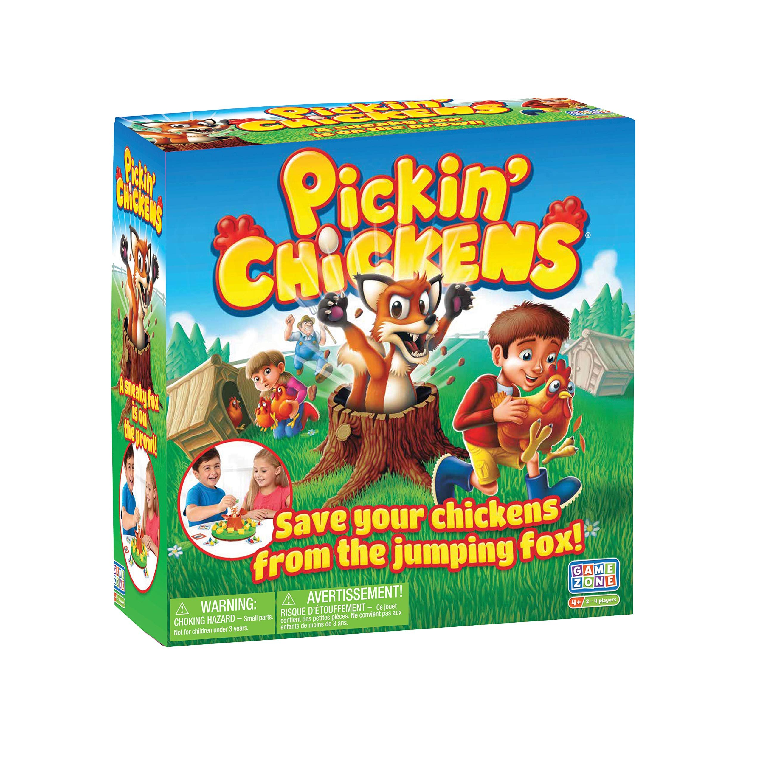 Game Zone Pickin’ Chickens Tabletop Action Game; Multiplayer for up to 4...