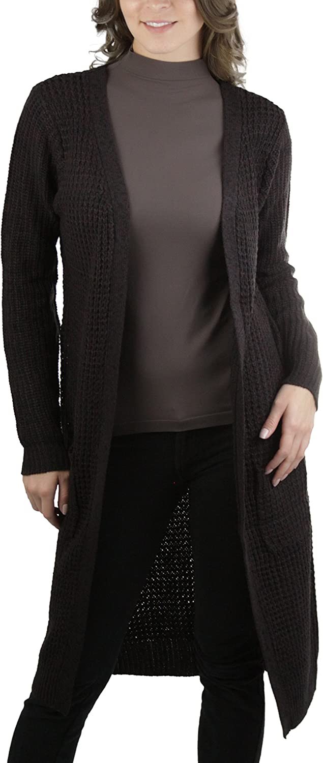 ToBeInStyle Women's Long Knit Waffle Duster Sweater - Picture 20 of 20