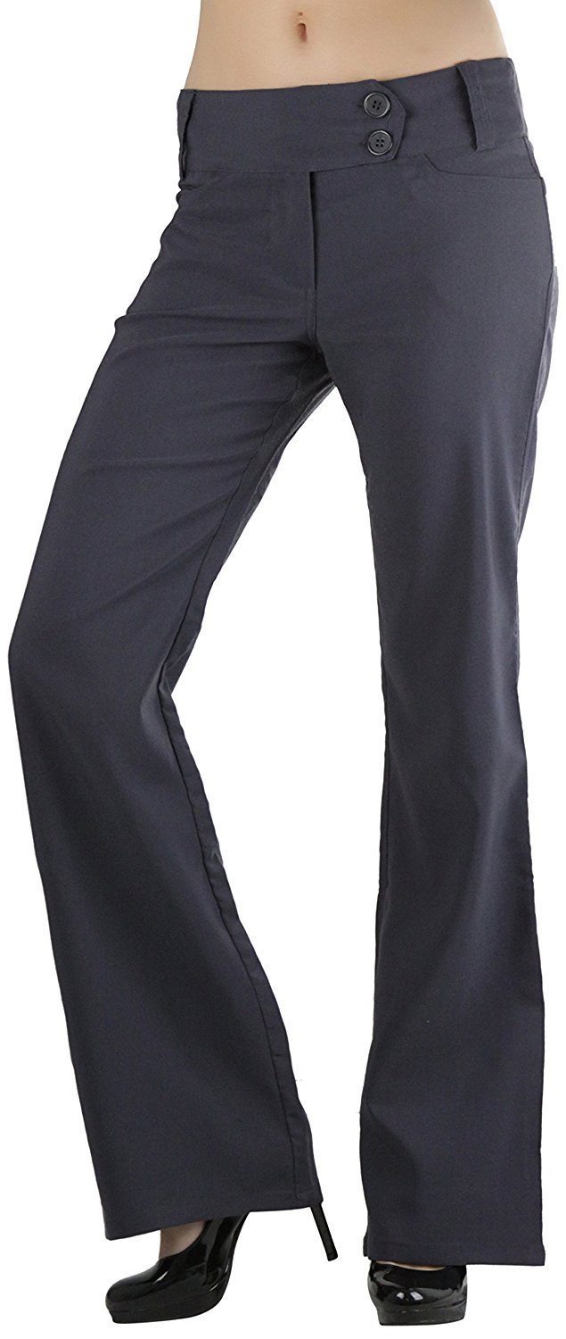 ToBeInStyle Women's High Waist Boot-Cut Dress Pants | eBay