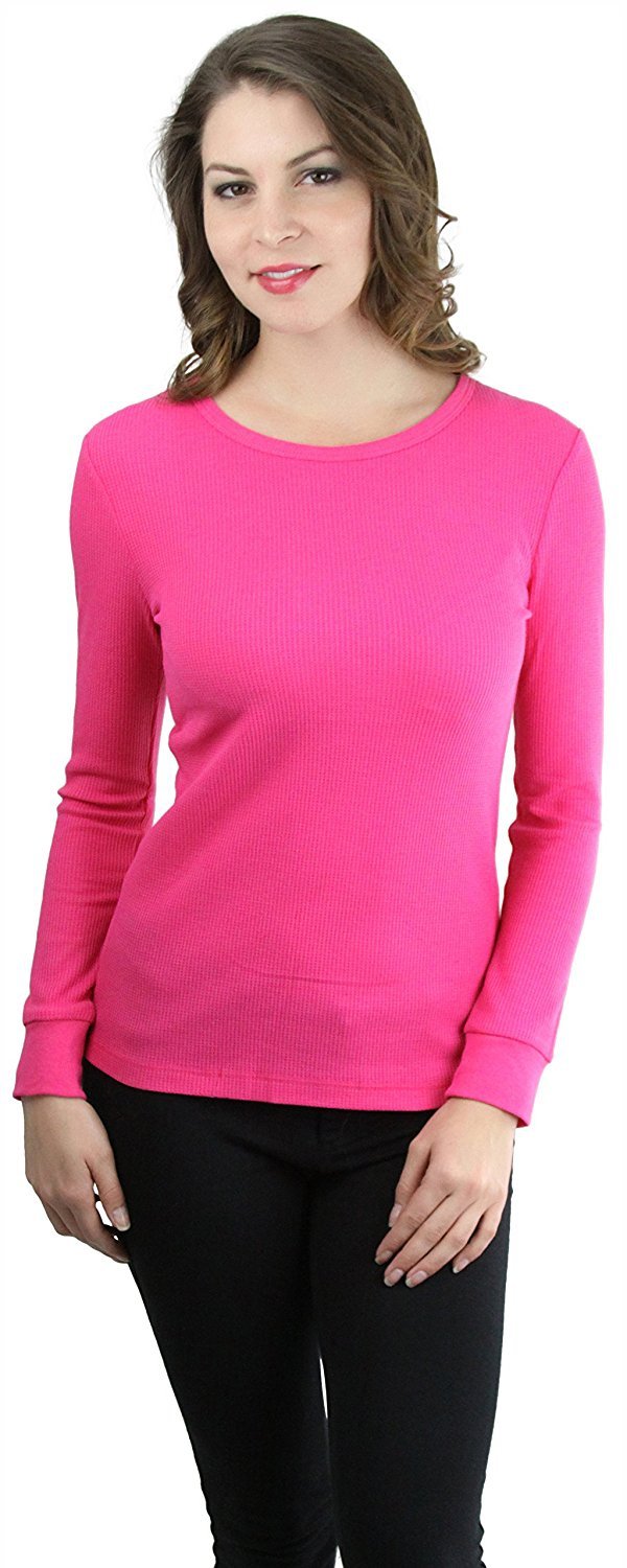 FashionCatch Women/'s Button Detail Long Sleeve Crew Neck Sweater