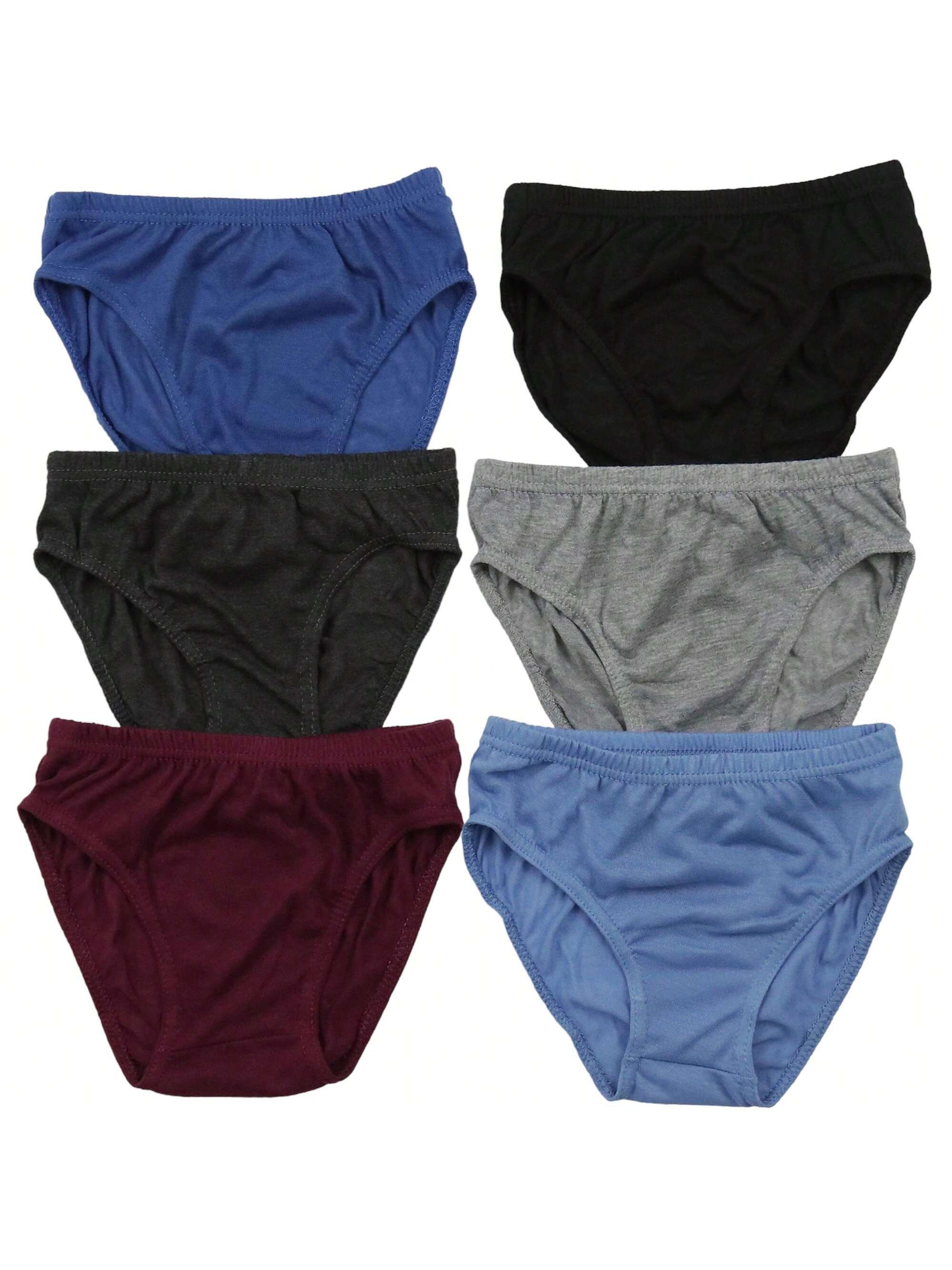 ToBeInStyle Boys' Pack Of 6 Cotton Or Nylon Assorted Brief Underwear - Picture 27 of 31