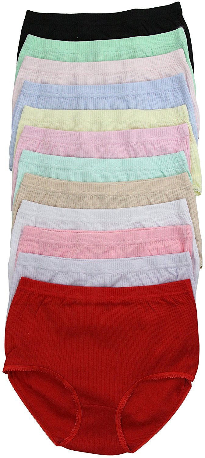 ToBeInStyle Women’s Pack of 12 High Waisted Panties