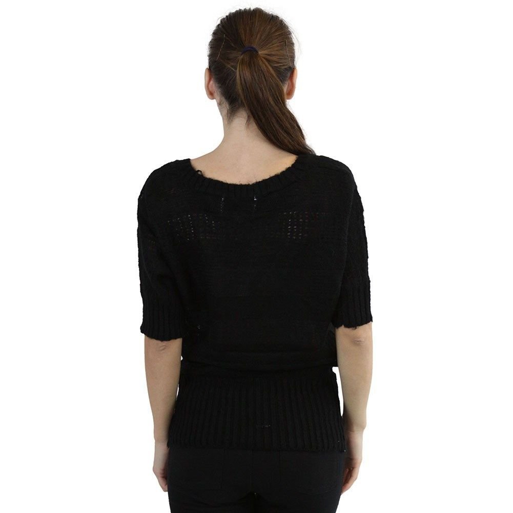 FashionCatch Women's Dolman Knitted Short Sleeve Sweater | eBay