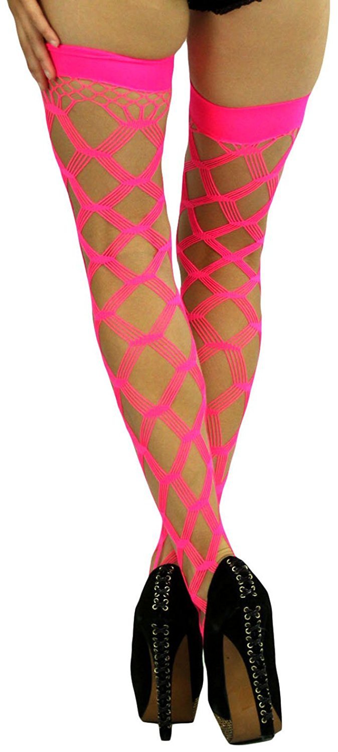 Tobeinstyle Womens Multi Fence Net Thigh Hi Stocking Ebay