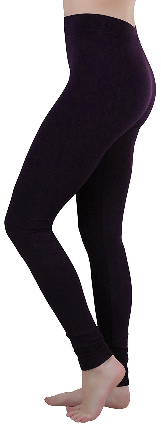 Tobeinstyle Women S Polyester Spandex Blend Full Length Leggings Ebay