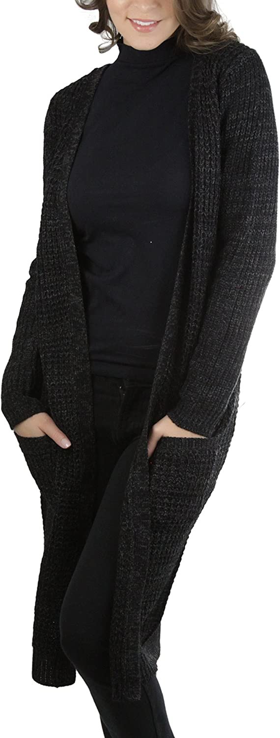 ToBeInStyle Women's Long Knit Waffle Duster Sweater - Picture 19 of 20