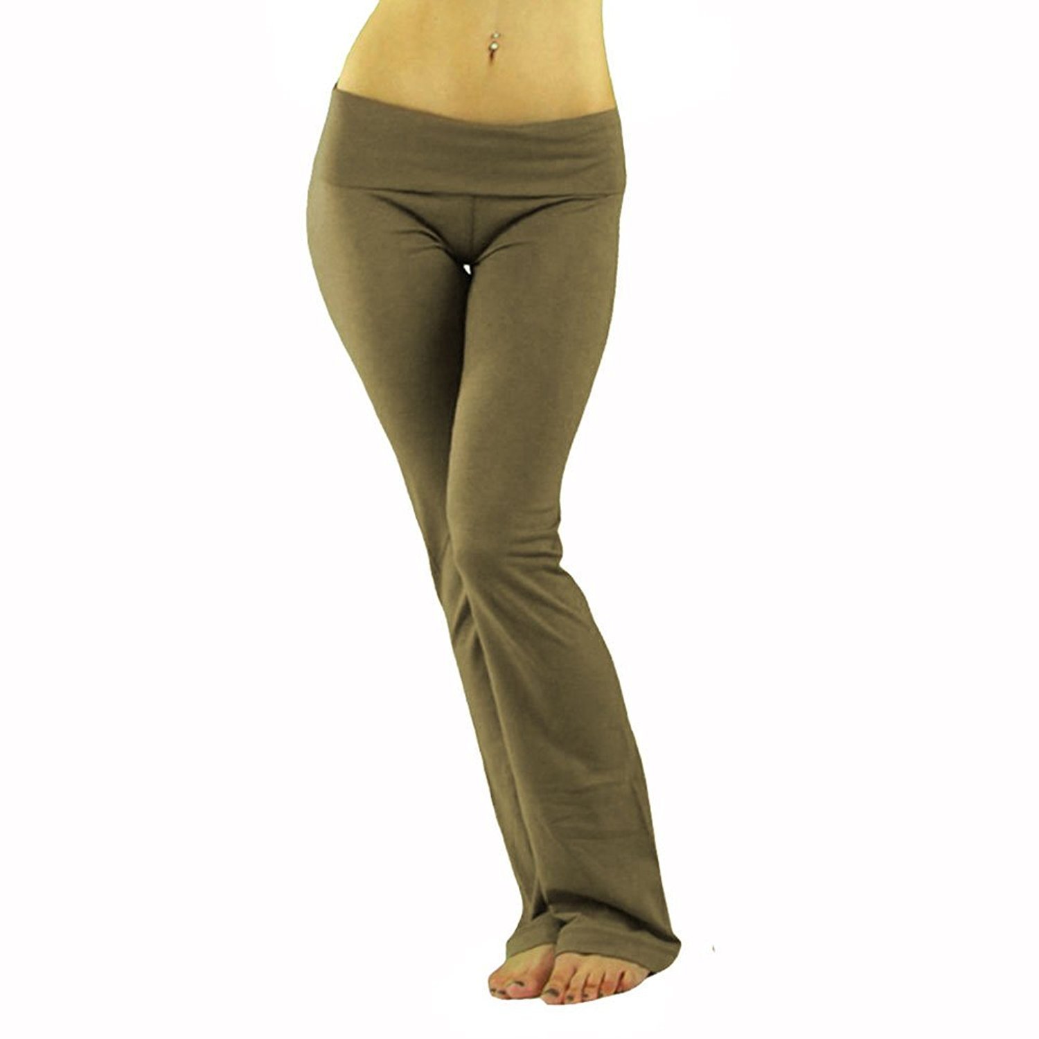 ToBeInStyle Women's Low Rise Sweatpants w/ Fold-Over Waistband | eBay