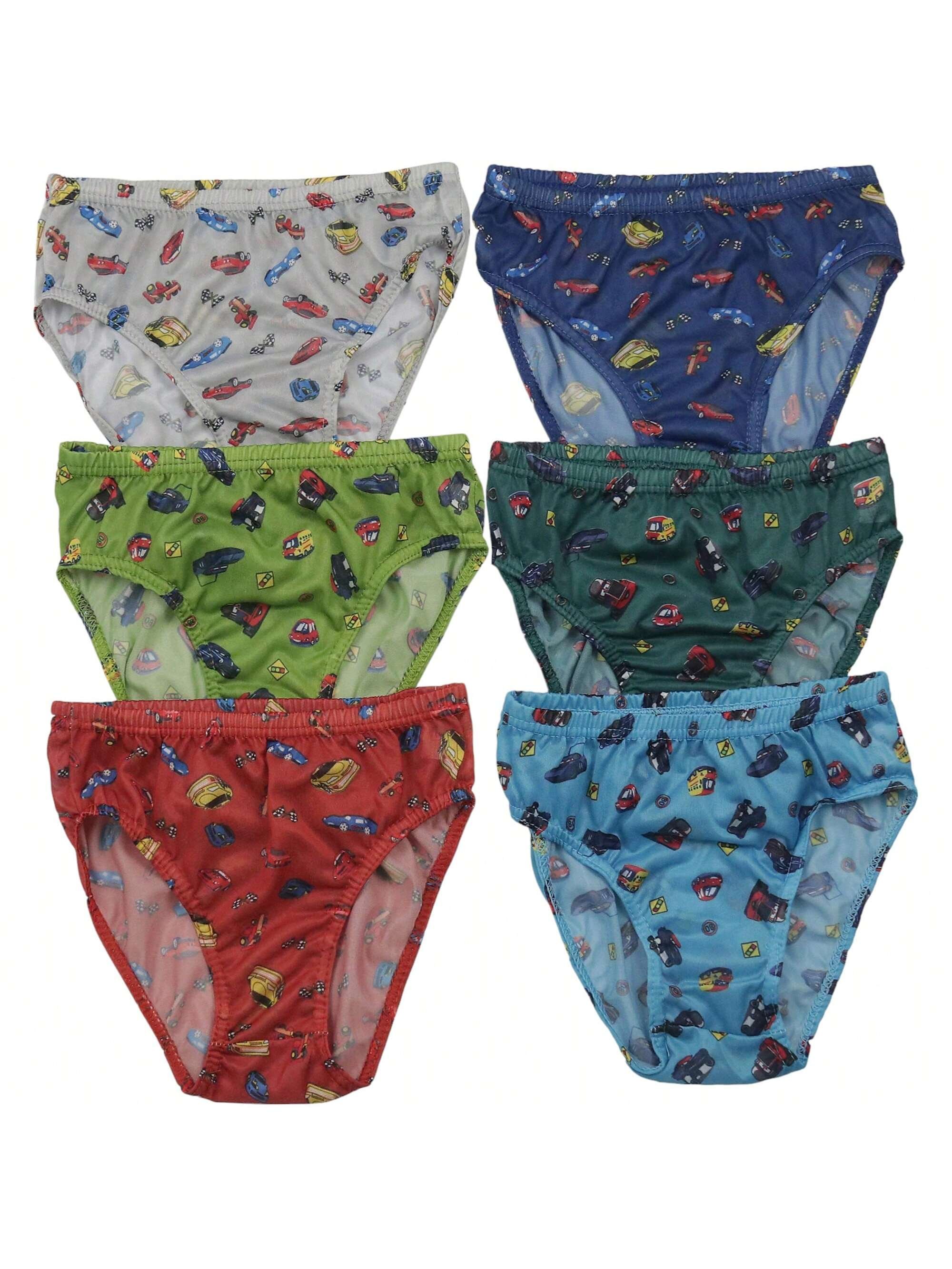 ToBeInStyle Boys' Pack Of 6 Cotton Or Nylon Assorted Brief Underwear - Picture 26 of 31
