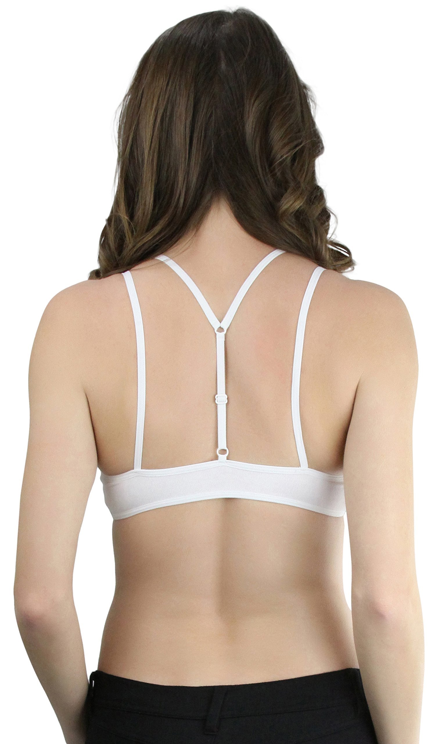 ToBeInStyle Women's Lace Keyhole Double Y-Strap Bralette - Picture 21 of 24
