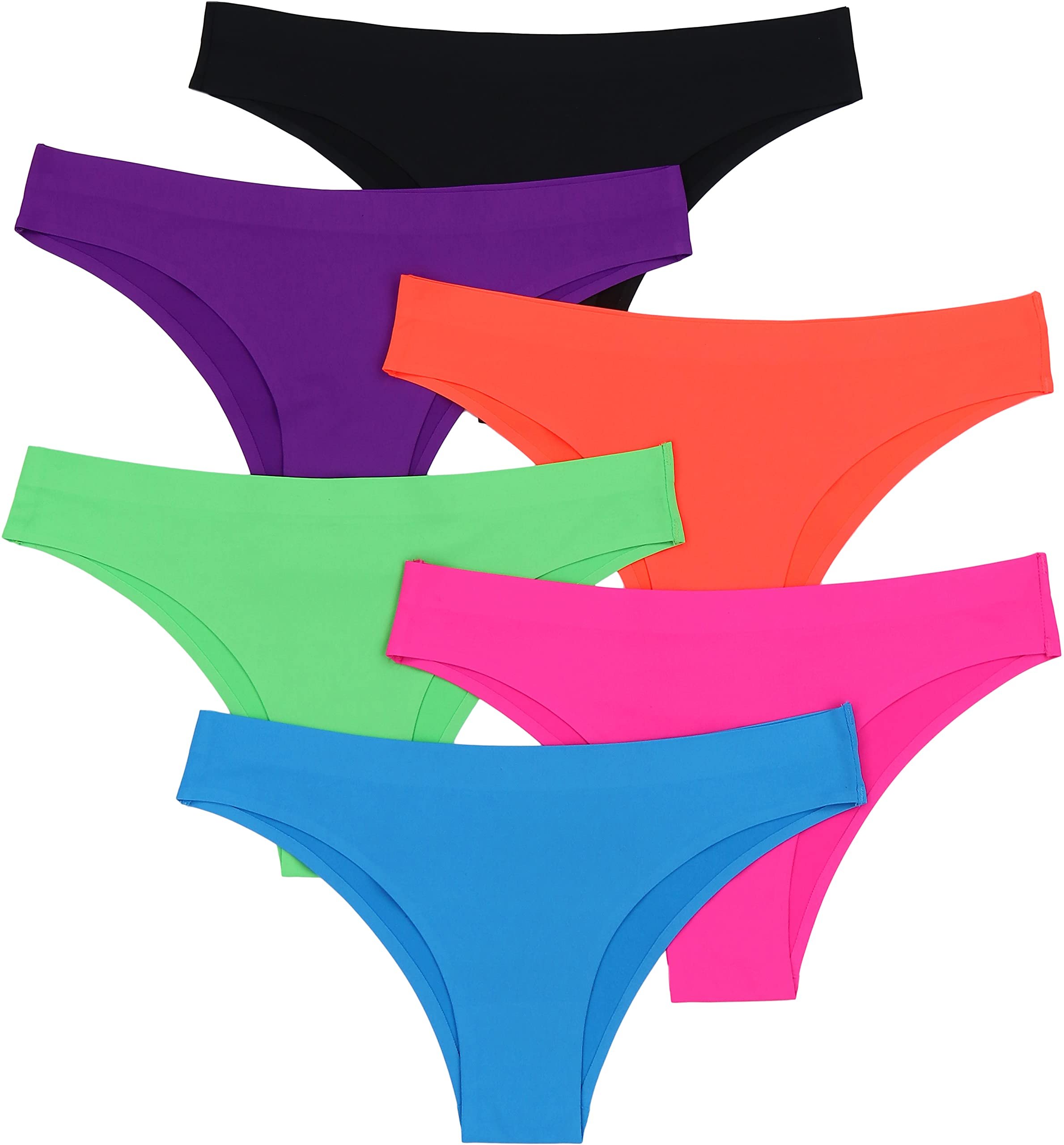 ToBeInStyle Women's 6 Pack High Waisted Seamless Basic Laser Cut Panties,  6-pack: Assorted, Small : : Clothing, Shoes & Accessories