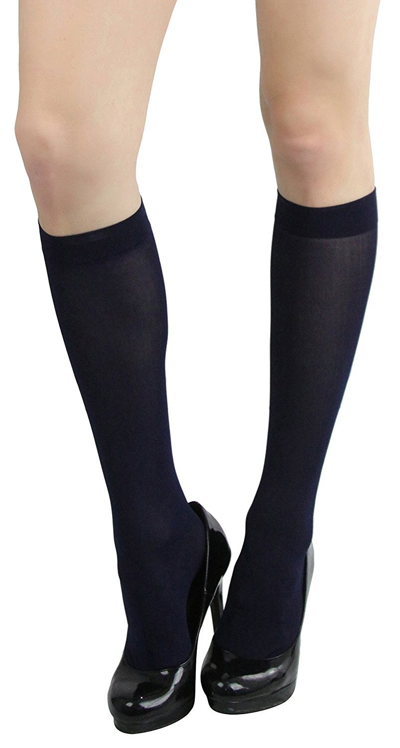 FashionCatch Women's 6 Pack Knee High Trouser Professional Socks 