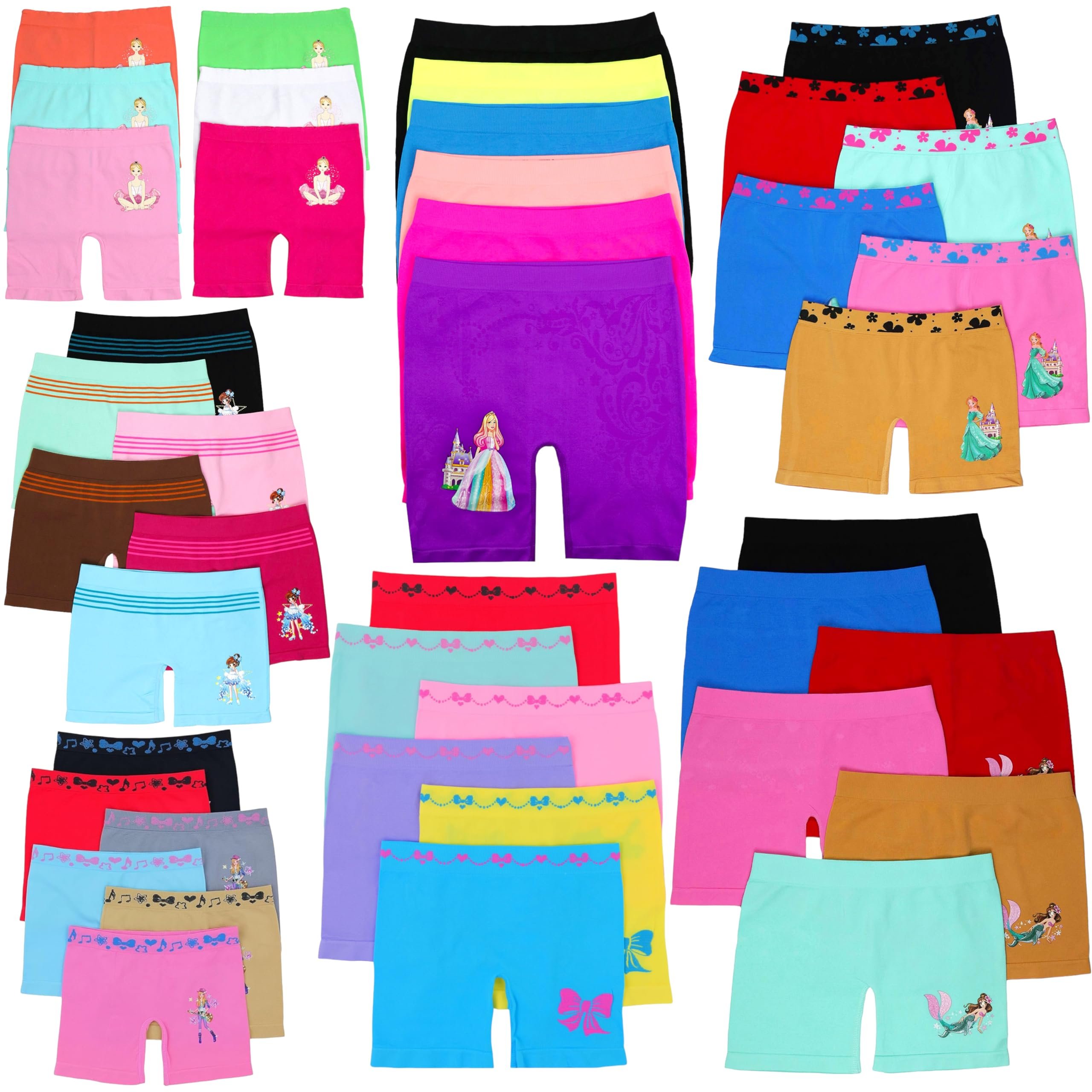 ToBeInStyle Girls' Pack of 6 Mystery Seamless Underwear Bottoms - Bikinis,... - Picture 11 of 11