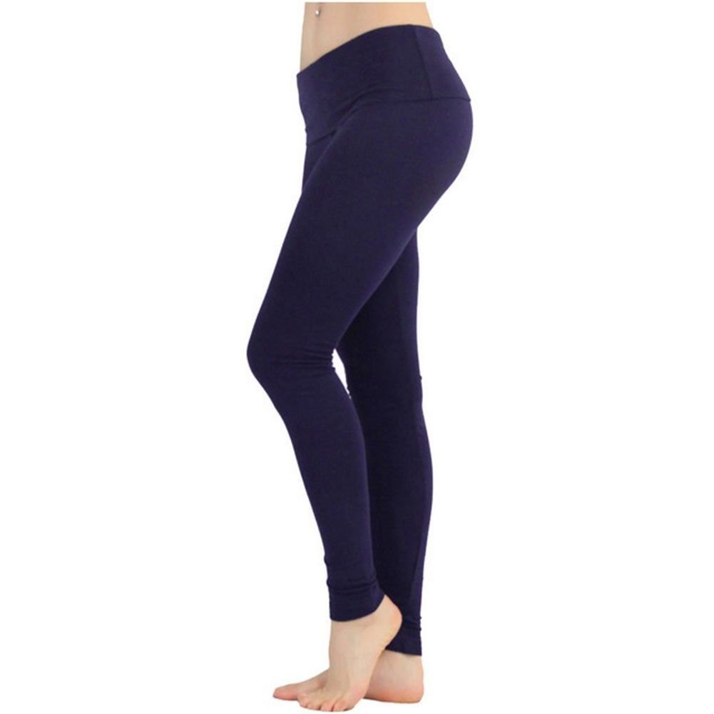 FashionCatch Women's Skinny Fit Foldover Waist Yoga Pants | eBay