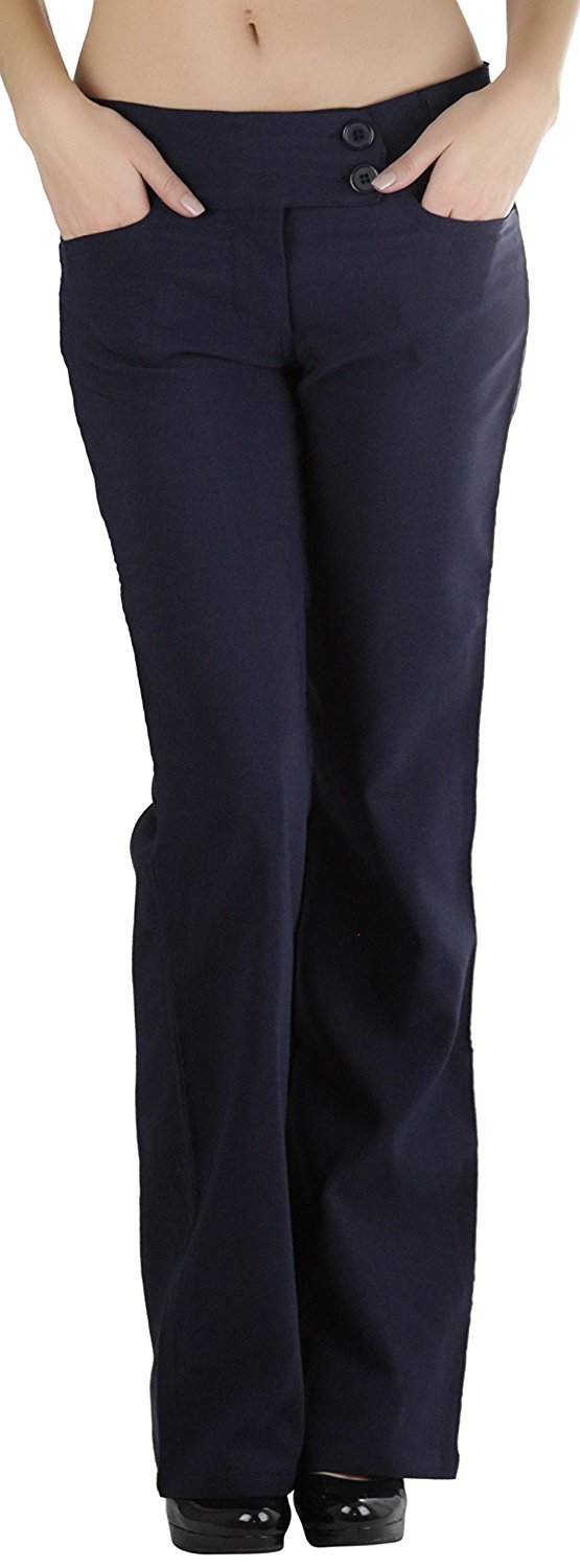 womens black bootcut dress pants