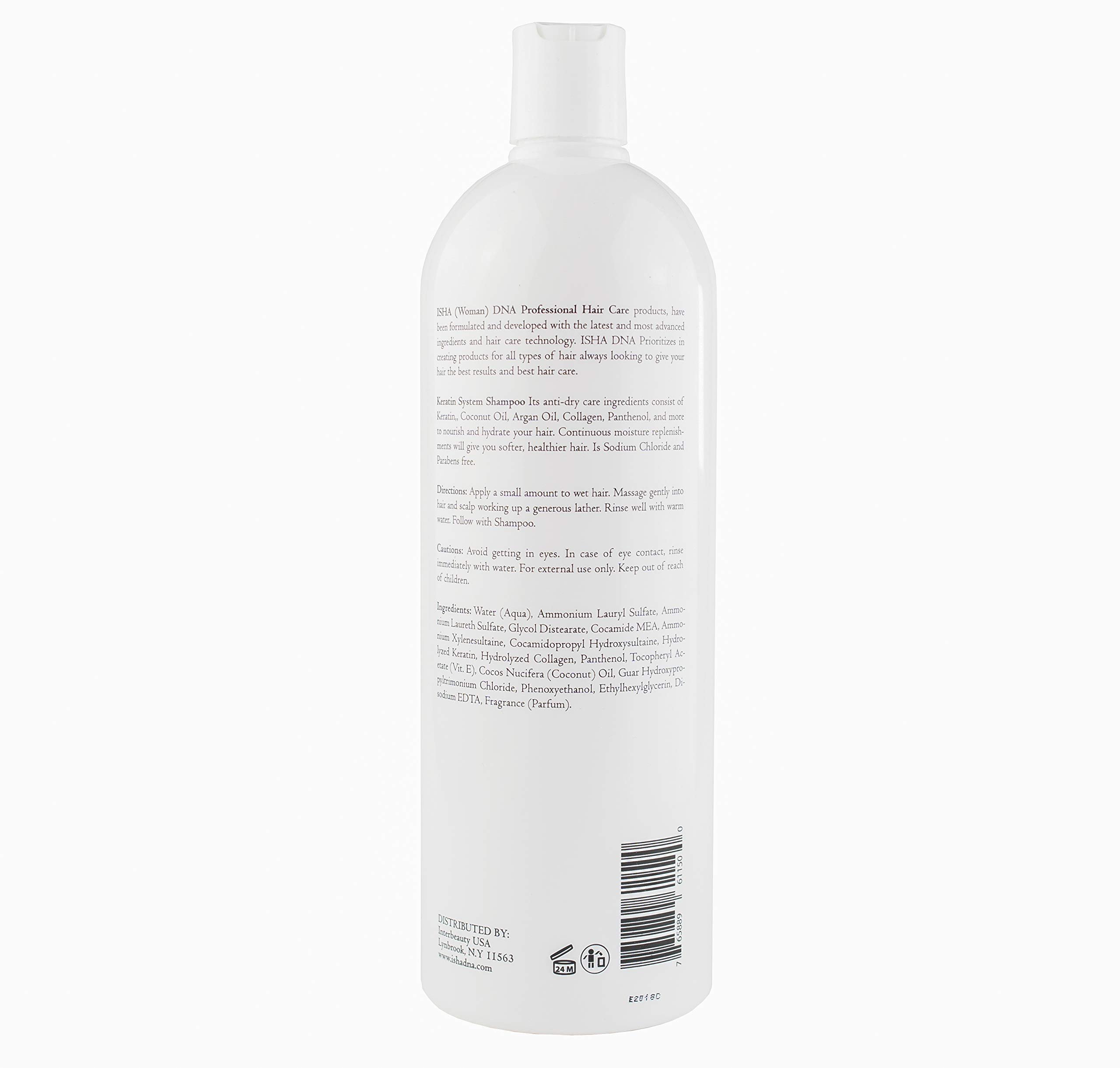 ISHA DNA Keratin Treatment System Shampoo - Sulfate and Parabens Free - For... - Picture 7 of 9
