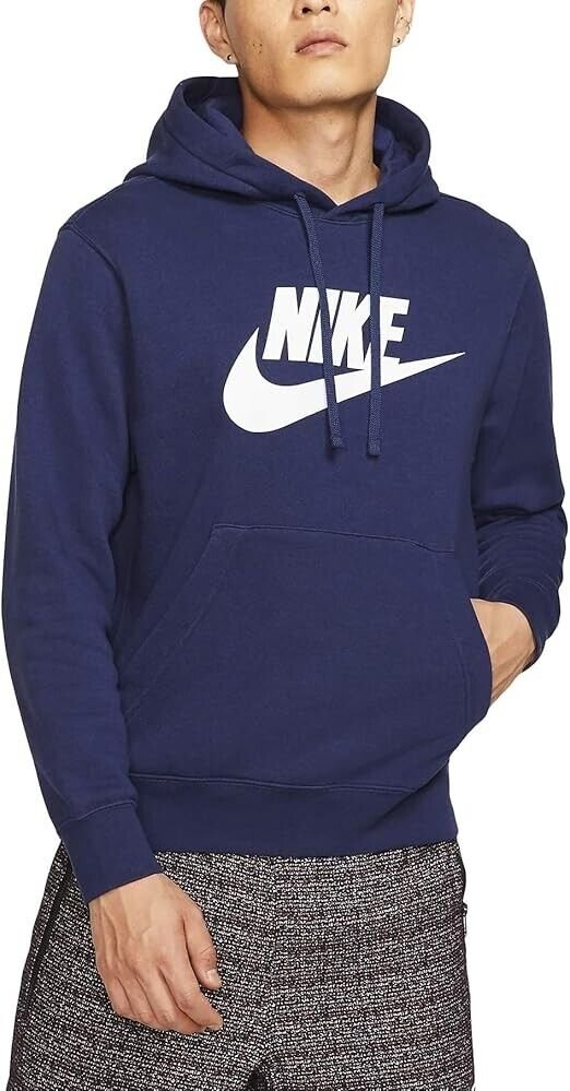 Nike Men's Hoodie Sportswear Club Fleece Active Graphic Pullover Sweatshirt