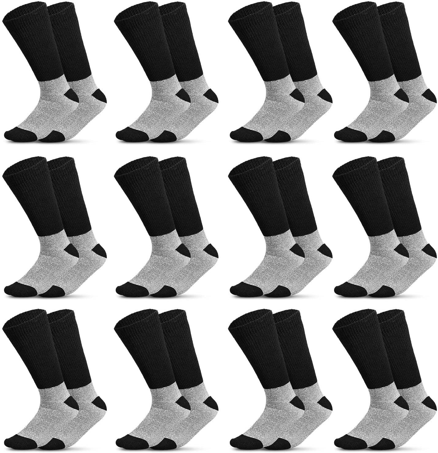 Thermal Diabetic Socks Thick Warm Winter Non-Binding Loose Crew Socks Unisex