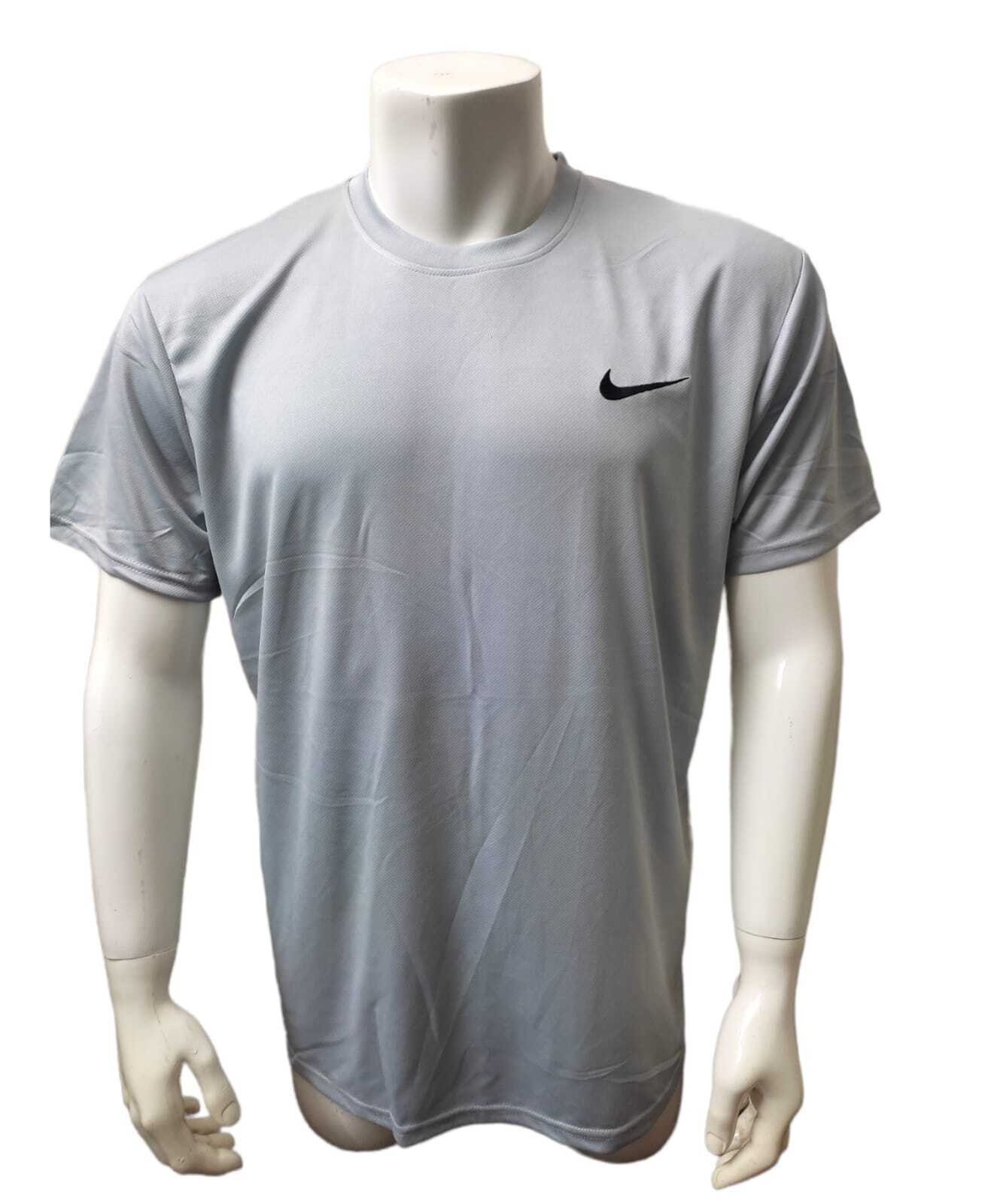 Nike Mens Drifit T-Shirt Short Sleeve Crew Neck Polyester Active Workout  Shirt
