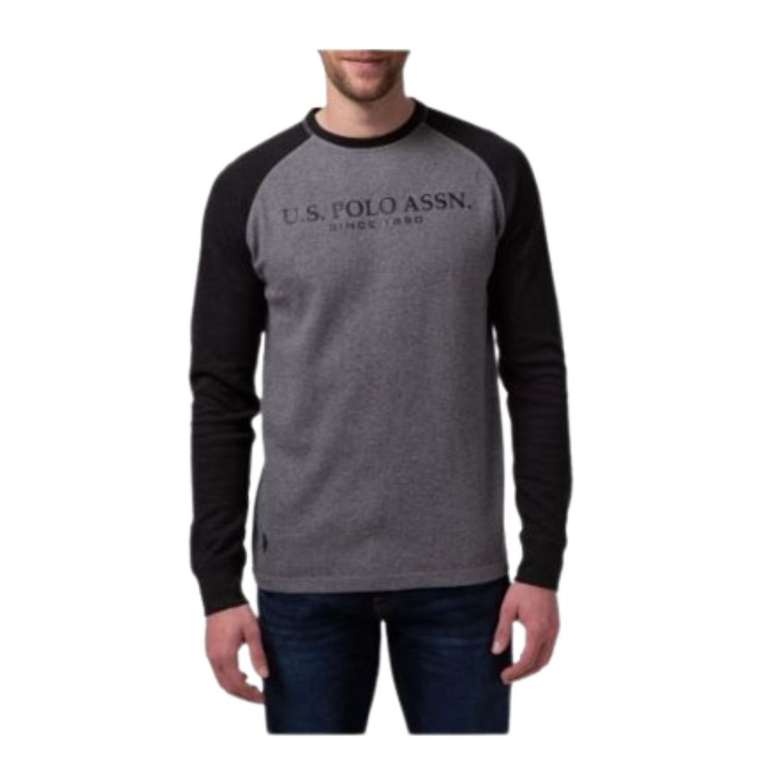 U.S. Polo Assn. Men’s Chest Logo Raglan Thermal