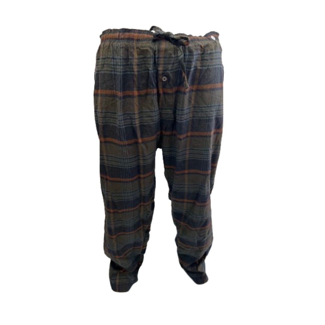 Men's Pajama Pants Flannel Cotton Blend Plaid Sleep Super Soft Lounge Bottoms PJ - Picture 24 of 29