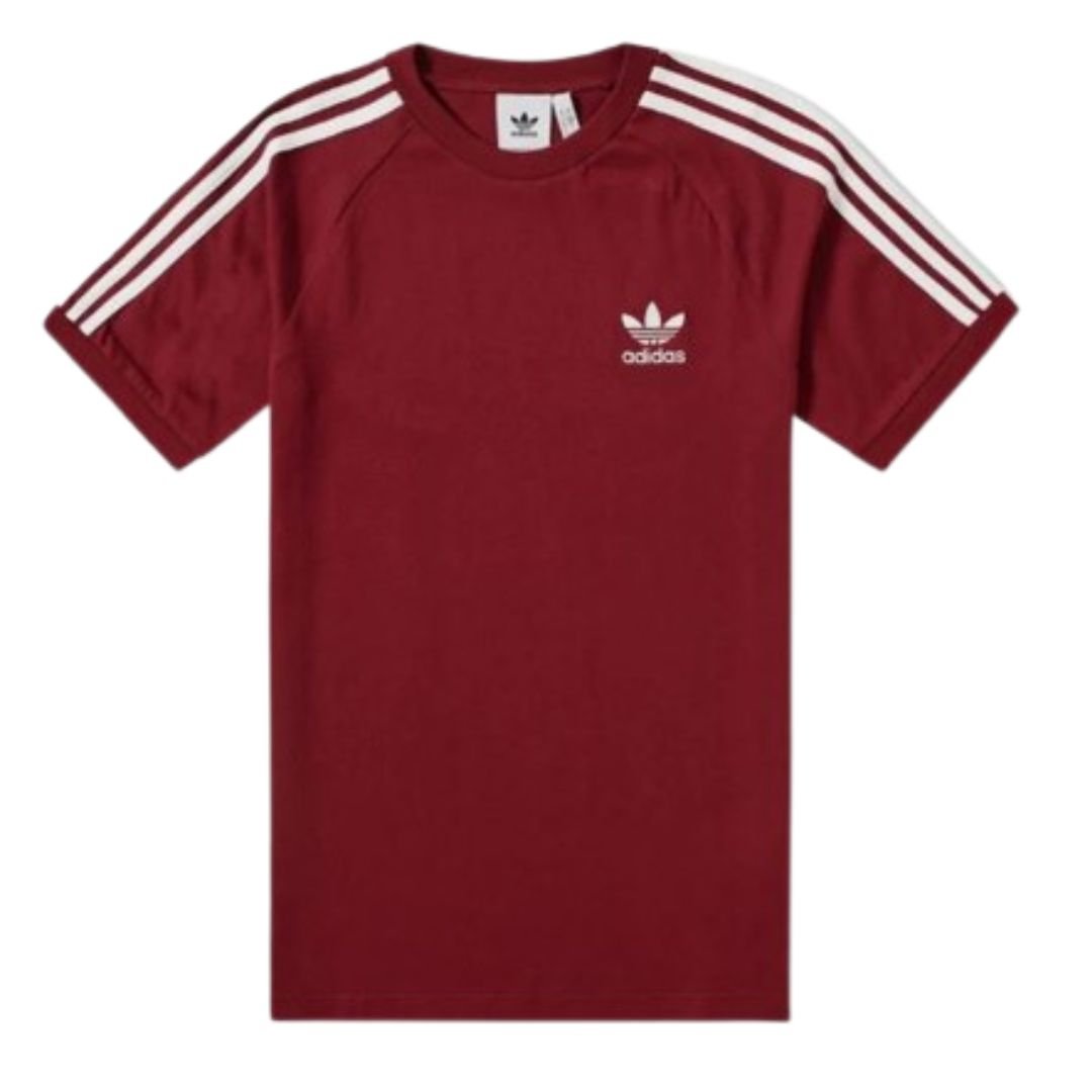 Adidas Originals California Men's T-Shirt Trefoil Retro 3-Stripes Short Sleeve - Picture 15 of 16