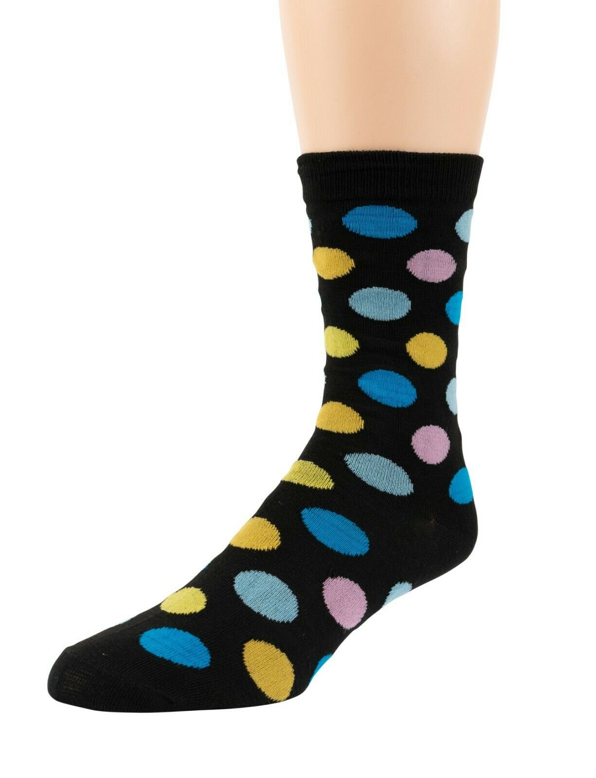 Mitch Bogen Mens Cotton Dress Socks Colorful Fashion Crew Socks 8 Pack ...