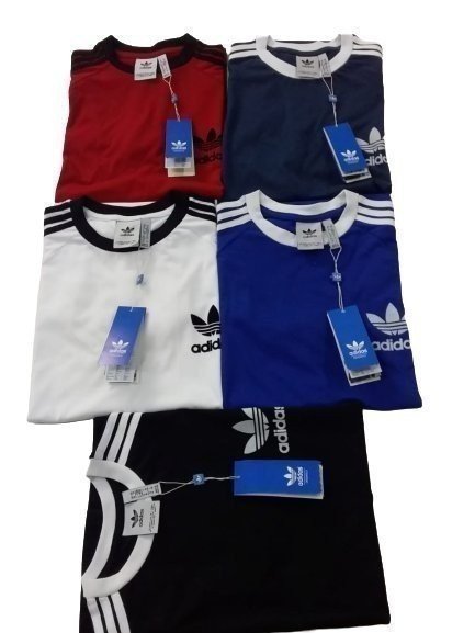 Adidas Originals California Men's T-Shirt Trefoil Retro 3-Stripes Short Sleeve - Picture 10 of 16