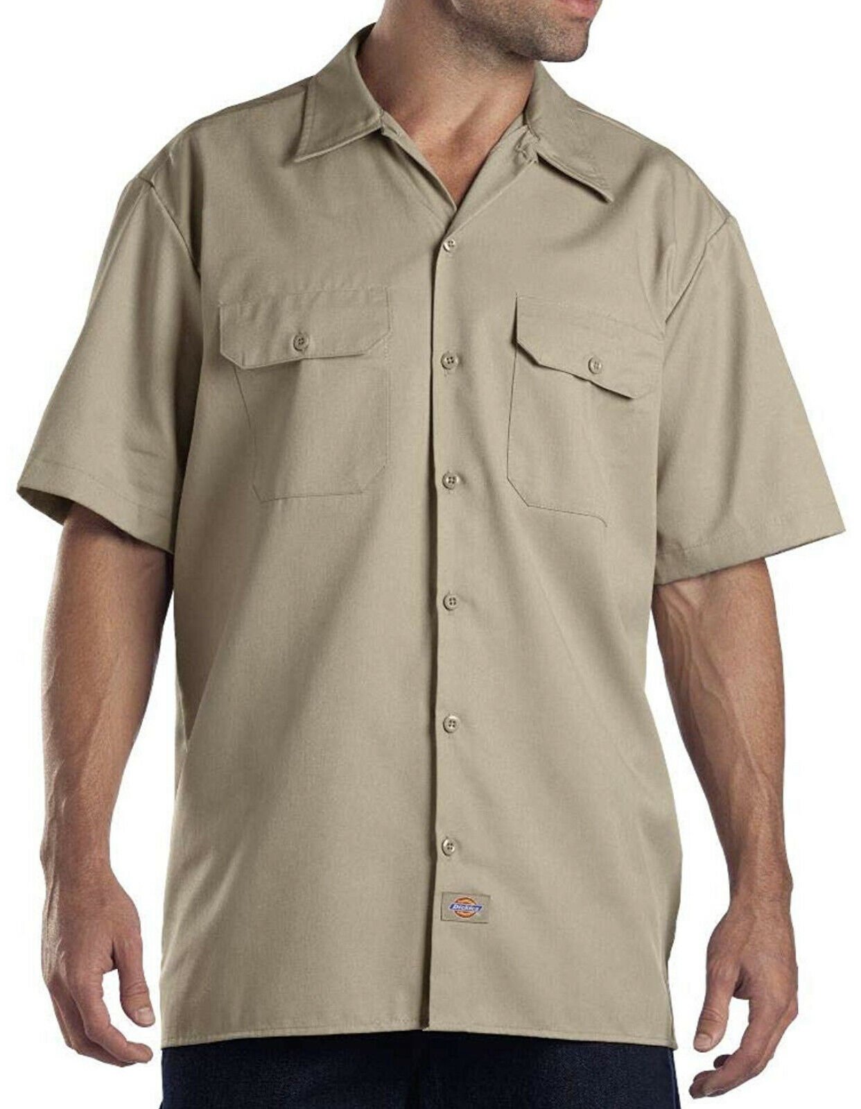 Dickies 1574 Mens Work Shirt Original Fit Button Down Short Sleeve ...