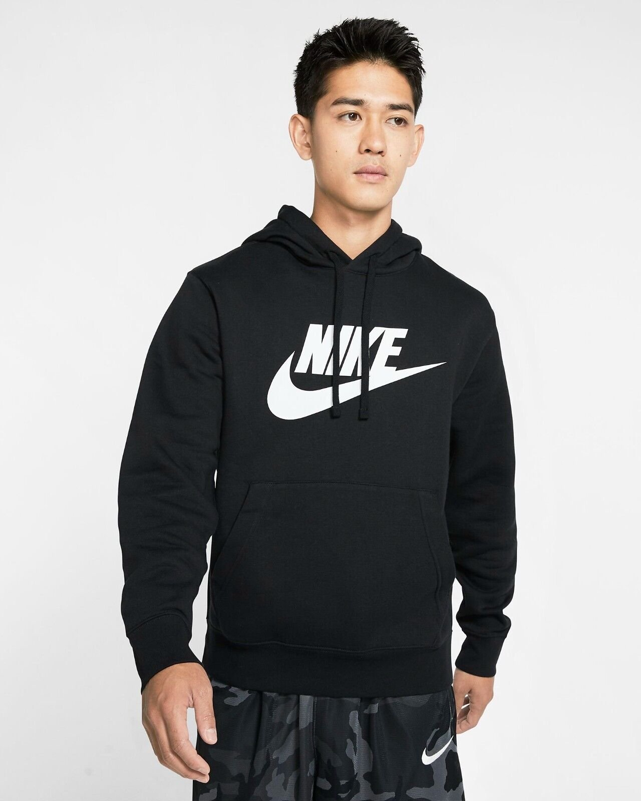 Nike Men's Hoodie Sportswear Club Fleece Active Graphic Pullover Sweatshirt