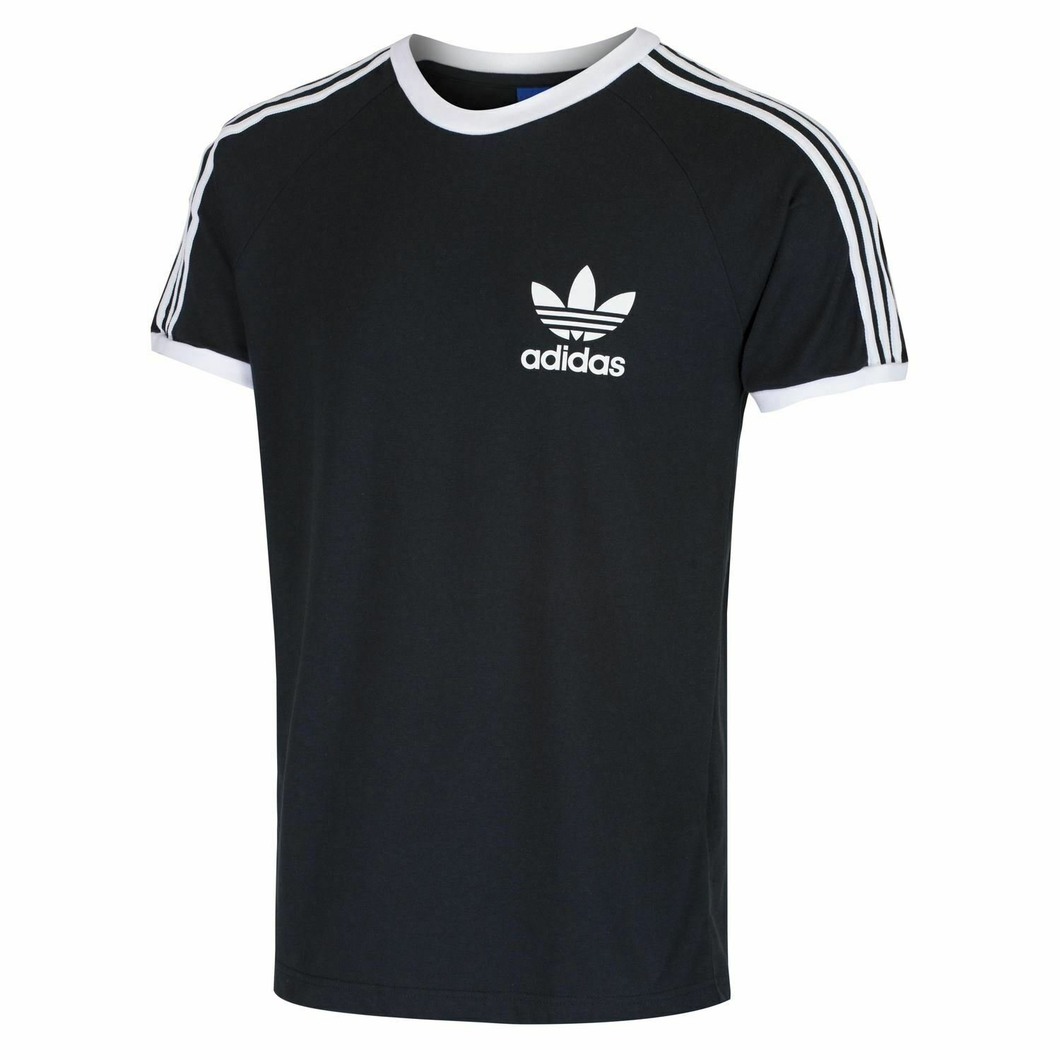 Adidas Originals California Men's T-Shirt Trefoil Retro 3-Stripes Short Sleeve
