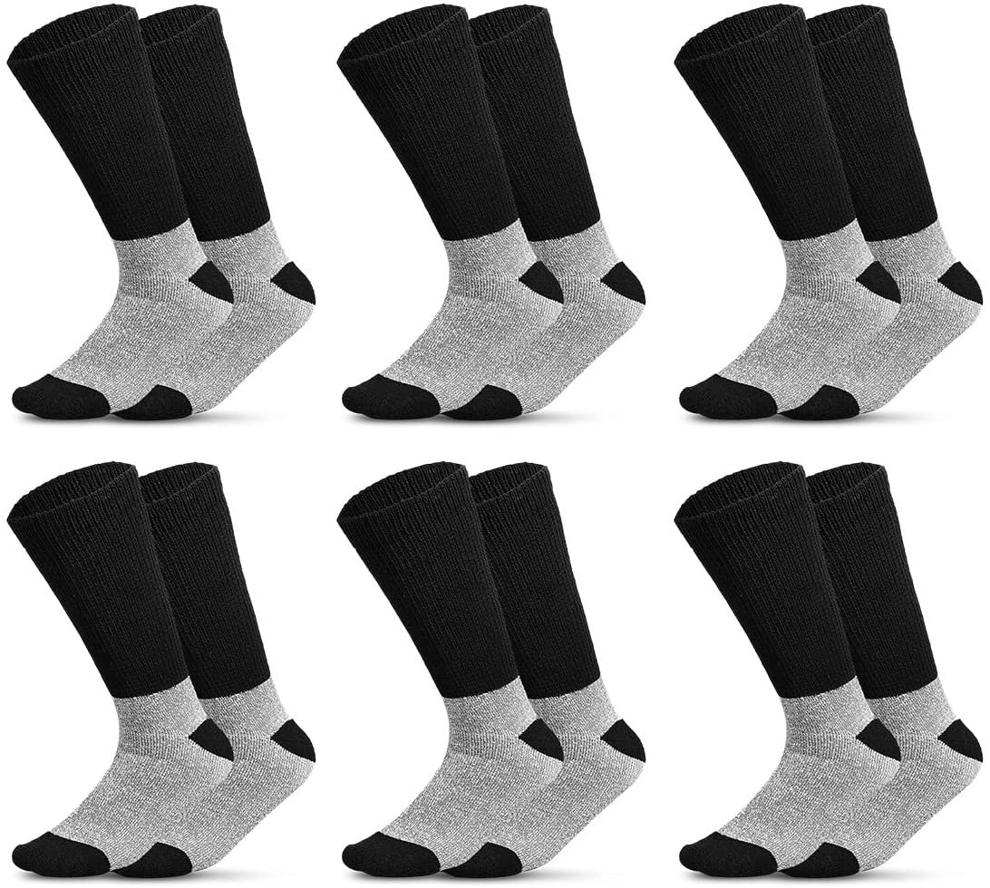 Thermal Diabetic Socks Thick Warm Winter Non-Binding Loose Crew Socks Unisex