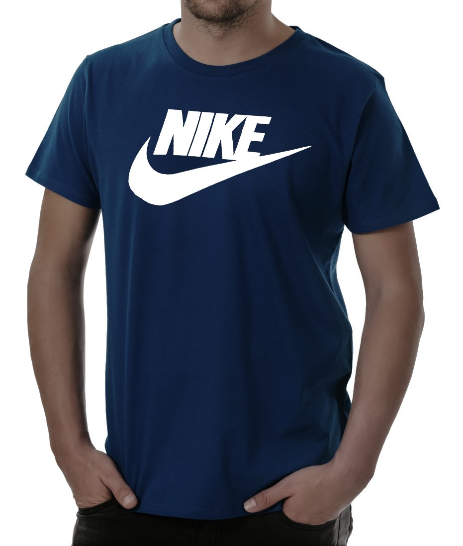 Nike Men's Athletic Wear Short Sleeve Logo Swoosh Printed Gym Active T ...