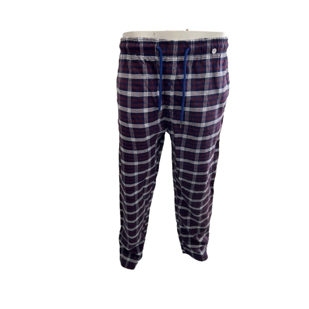 Men's Pajama Pants Flannel Cotton Blend Plaid Sleep Super Soft Lounge Bottoms PJ - Picture 16 of 29