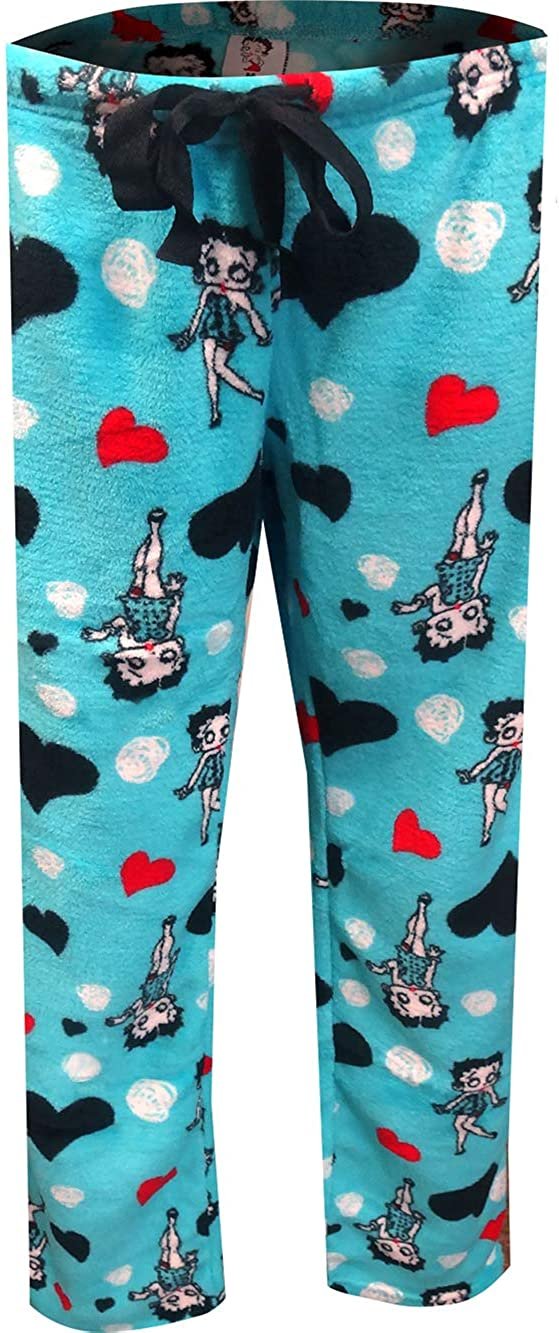Betty Boop Women's Sleepwear Plush Fleece Lounge Pajama Sleep Pants S to XL