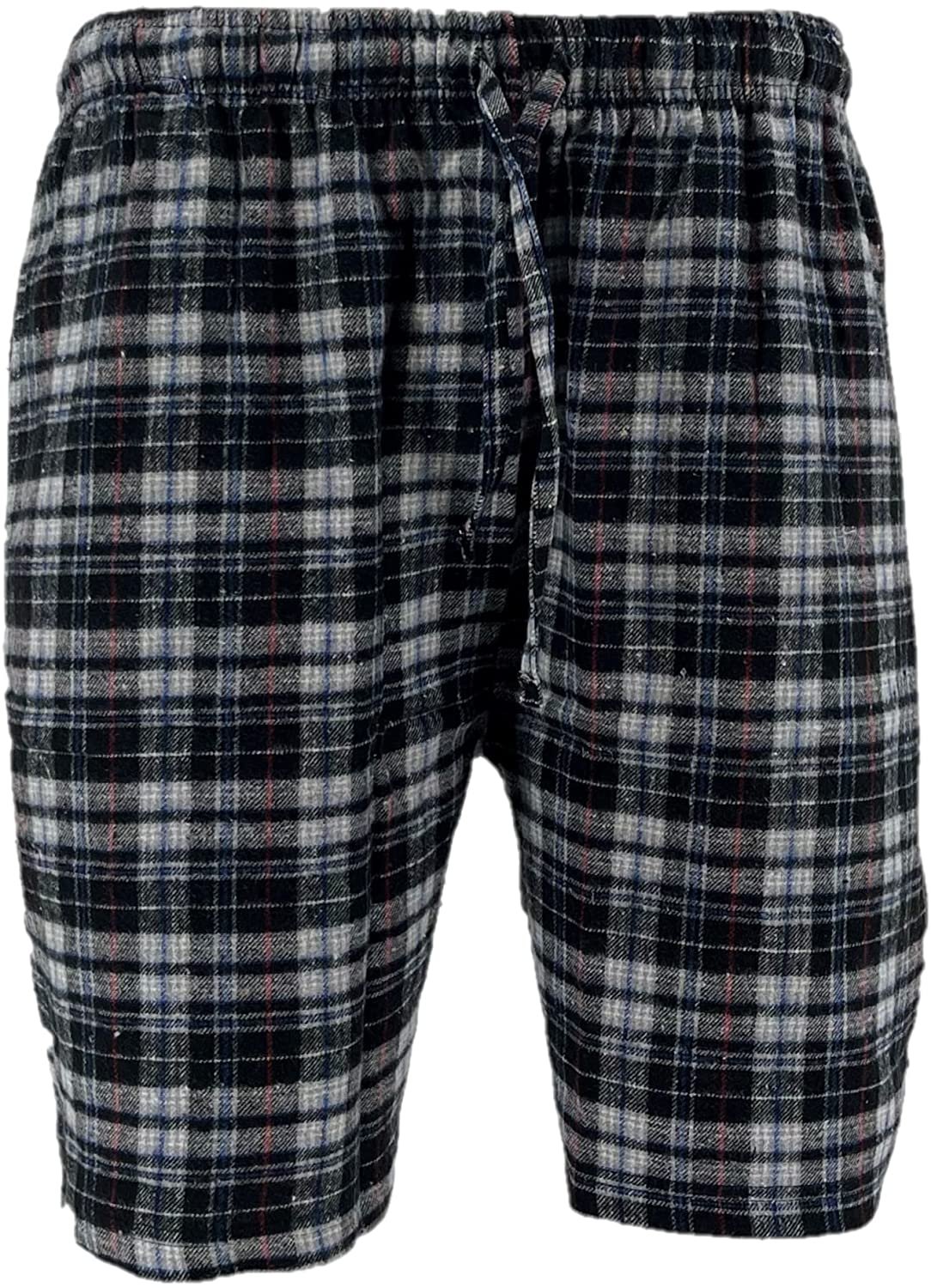 Ritzy Men's Sleep Short Pajama 100% Cotton Woven Plaid ComfortSoft B&B Checks 
